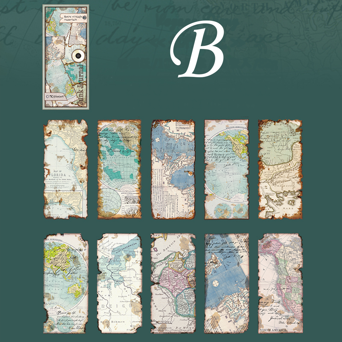 Old Dream Book Series Alien Book Page Scarpbook Paper