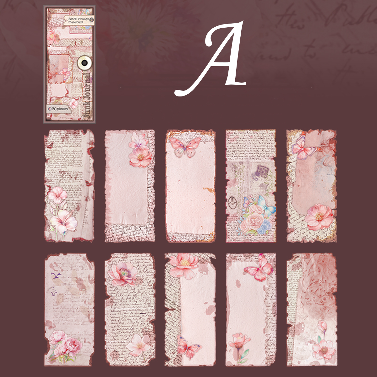 Old Dream Book Series Alien Book Page Scarpbook Paper