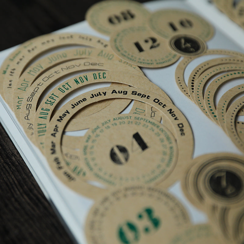 TZ Day After Day Circle Decorative Scrapbook Paper 33PCS