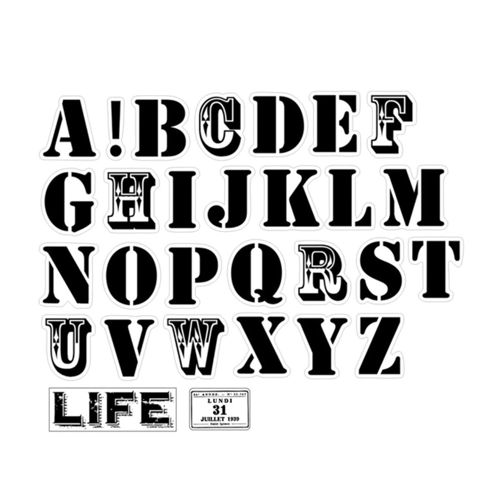 Uppercase Letter Stickers 29PCS – mooboom