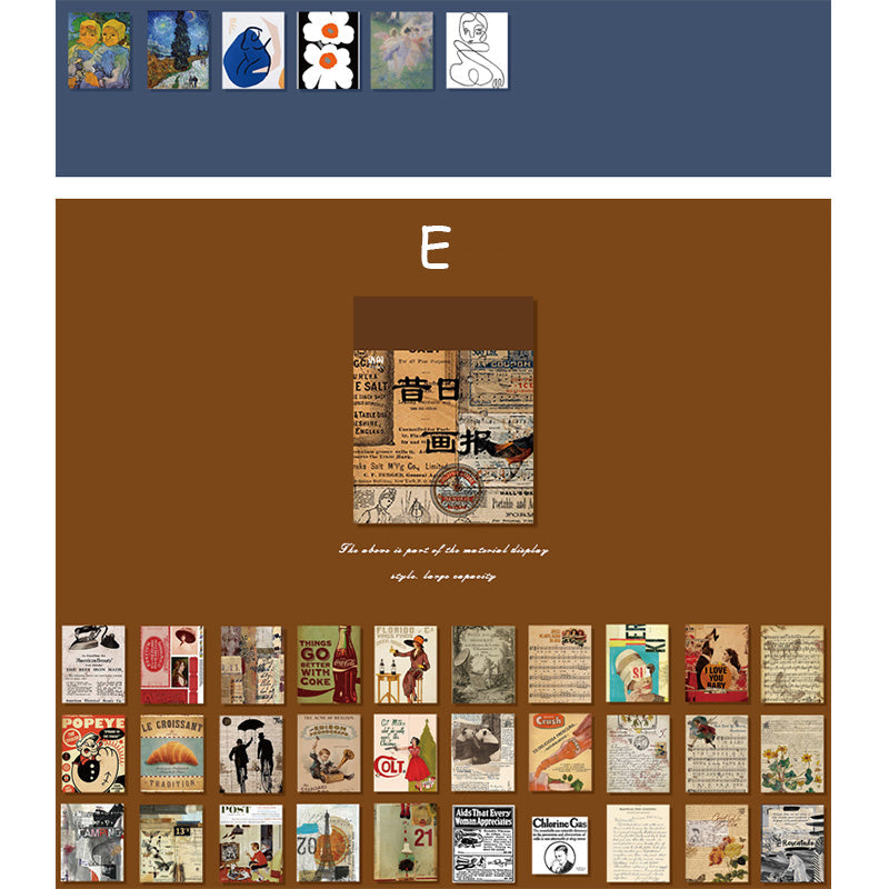 365 Mini juego de papel de diario de estilo vintage