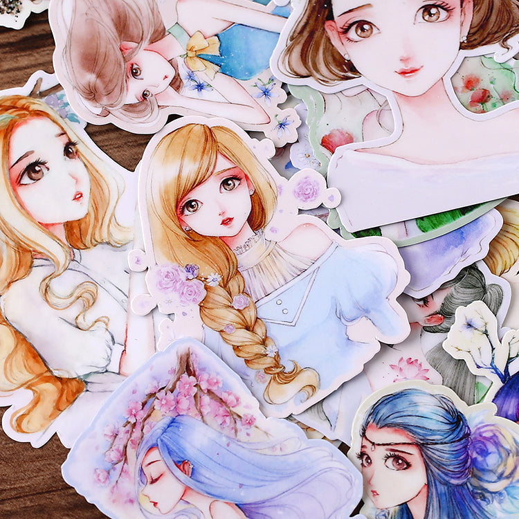 aesthetic women stickers