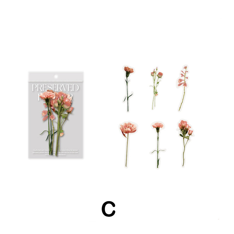 pink flower stickers for scrapbooking