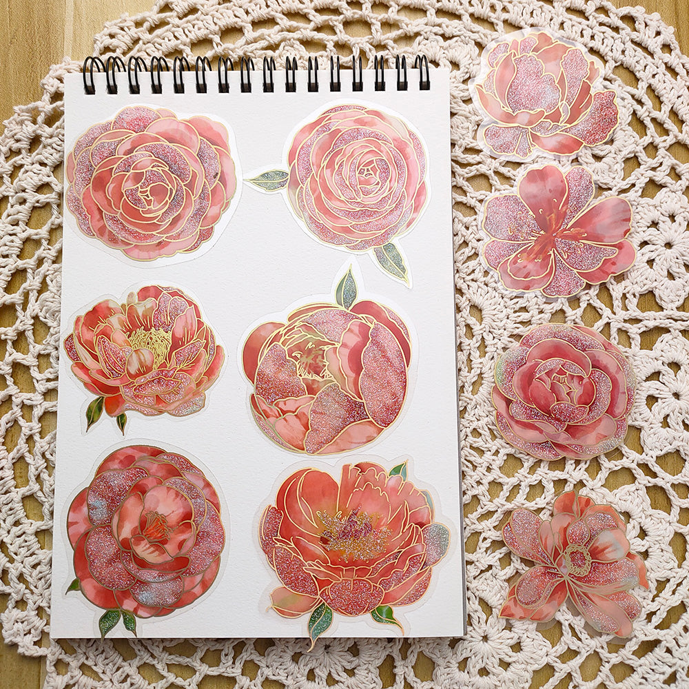 pink-flower-stickers