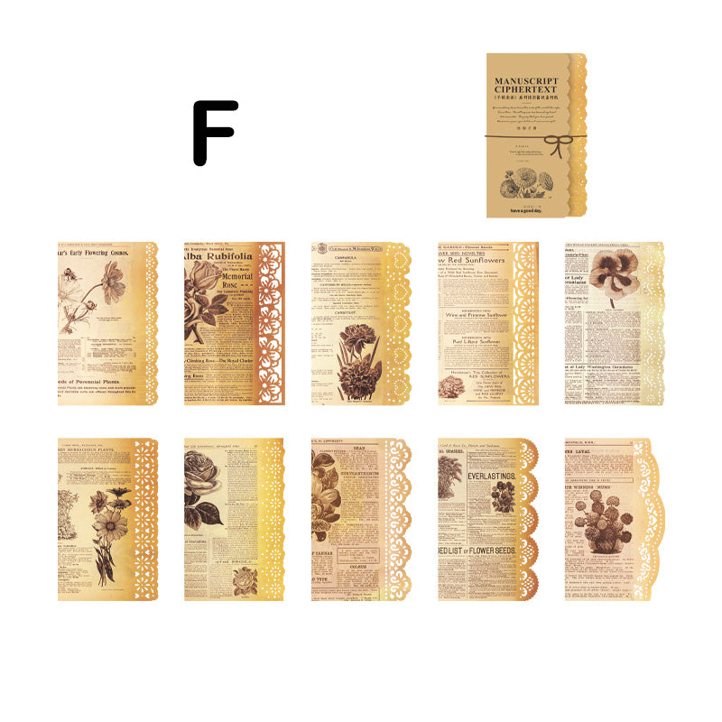 plant theme scrapbook paper