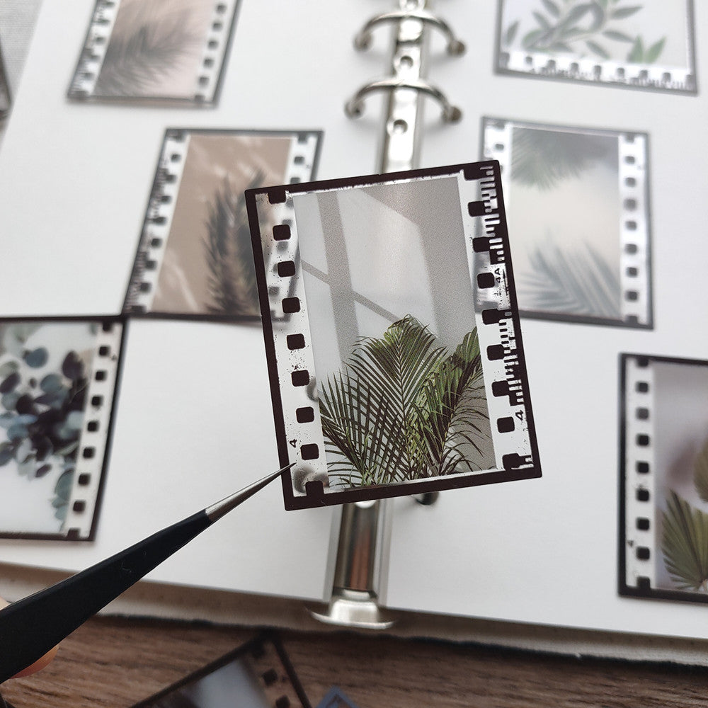 film stickers with plant pattern