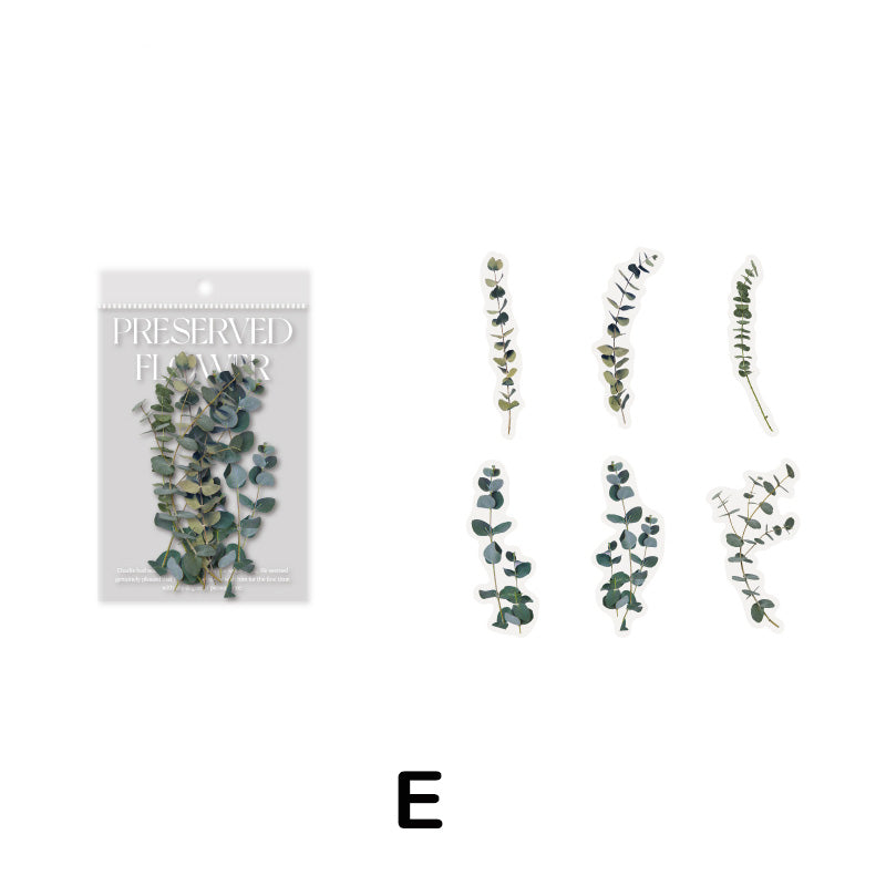 green plant stickers for scrapbooking