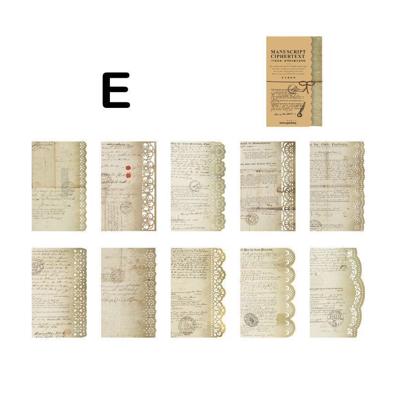 mail letter theme scrapbook paper