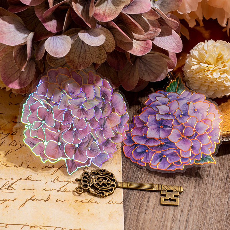 retro flower stickers