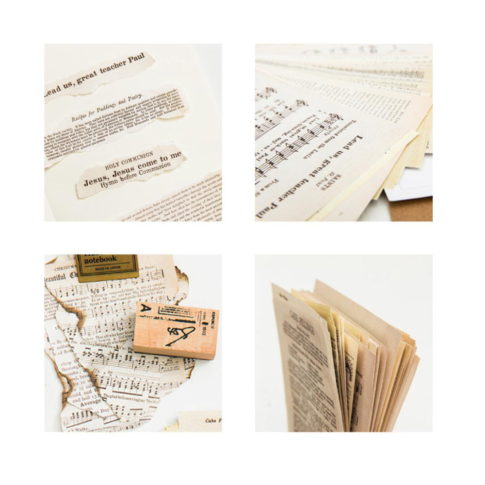 YANJI Libro Antiguo Vintage Scrapbook Papel 57PCS