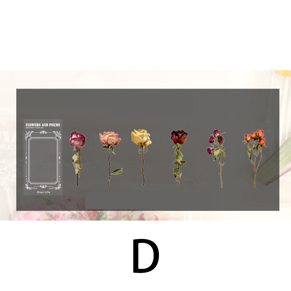 rose flower stickers