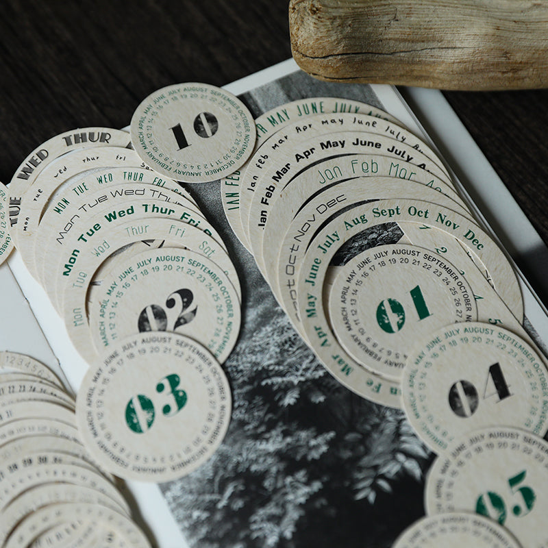 TZ Day After Day Circle Decorative Scrapbook Paper 33PCS