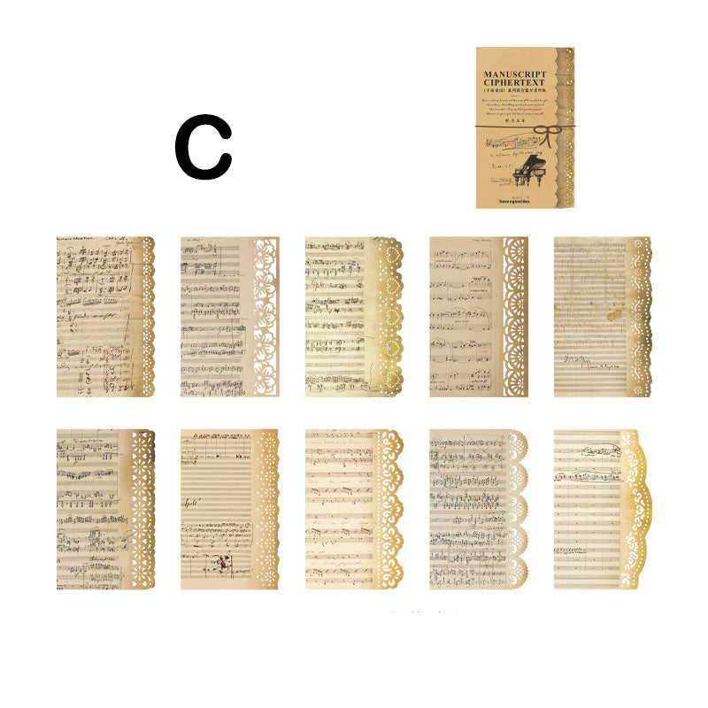 sheet music theme scrapbook paper