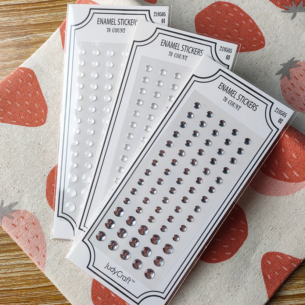 small round diamond sticker