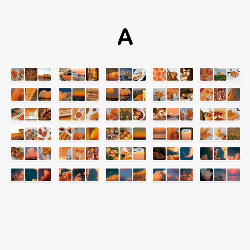 sticker book orange color series