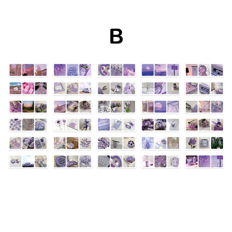 sticker book purple color series