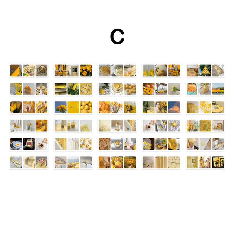 sticker book yellow color series