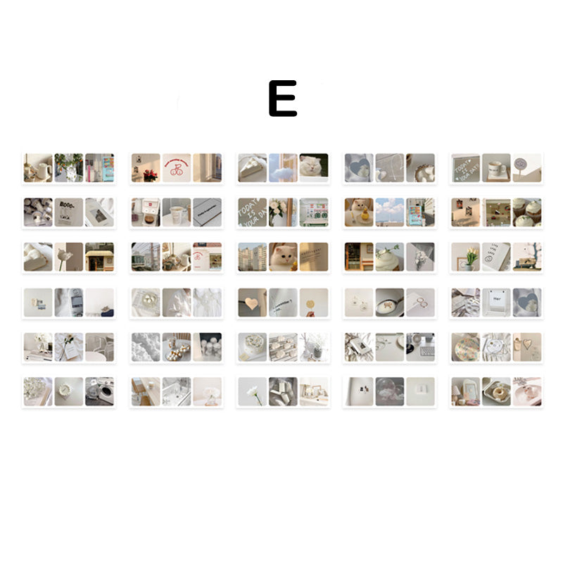 sticker book white color series