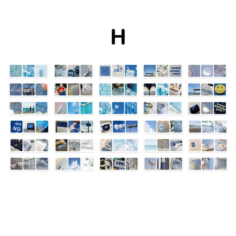 sticker book blue color series