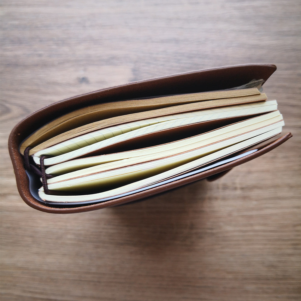 thickness of vintage journal notebook