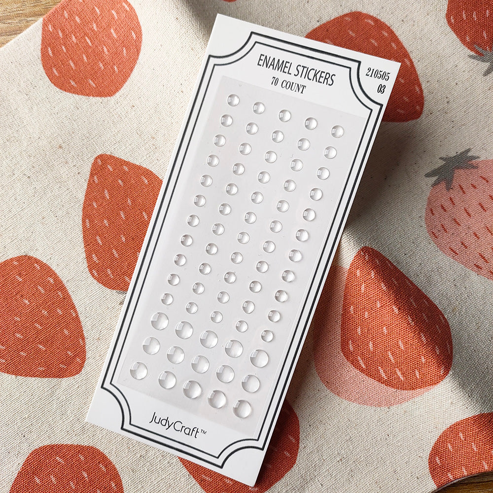 transparent dew drop stickers