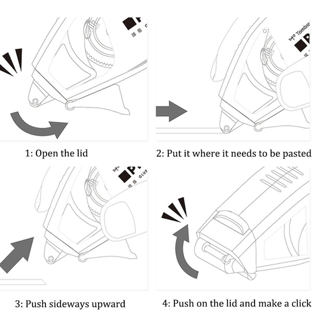 how to use tombow glue tape