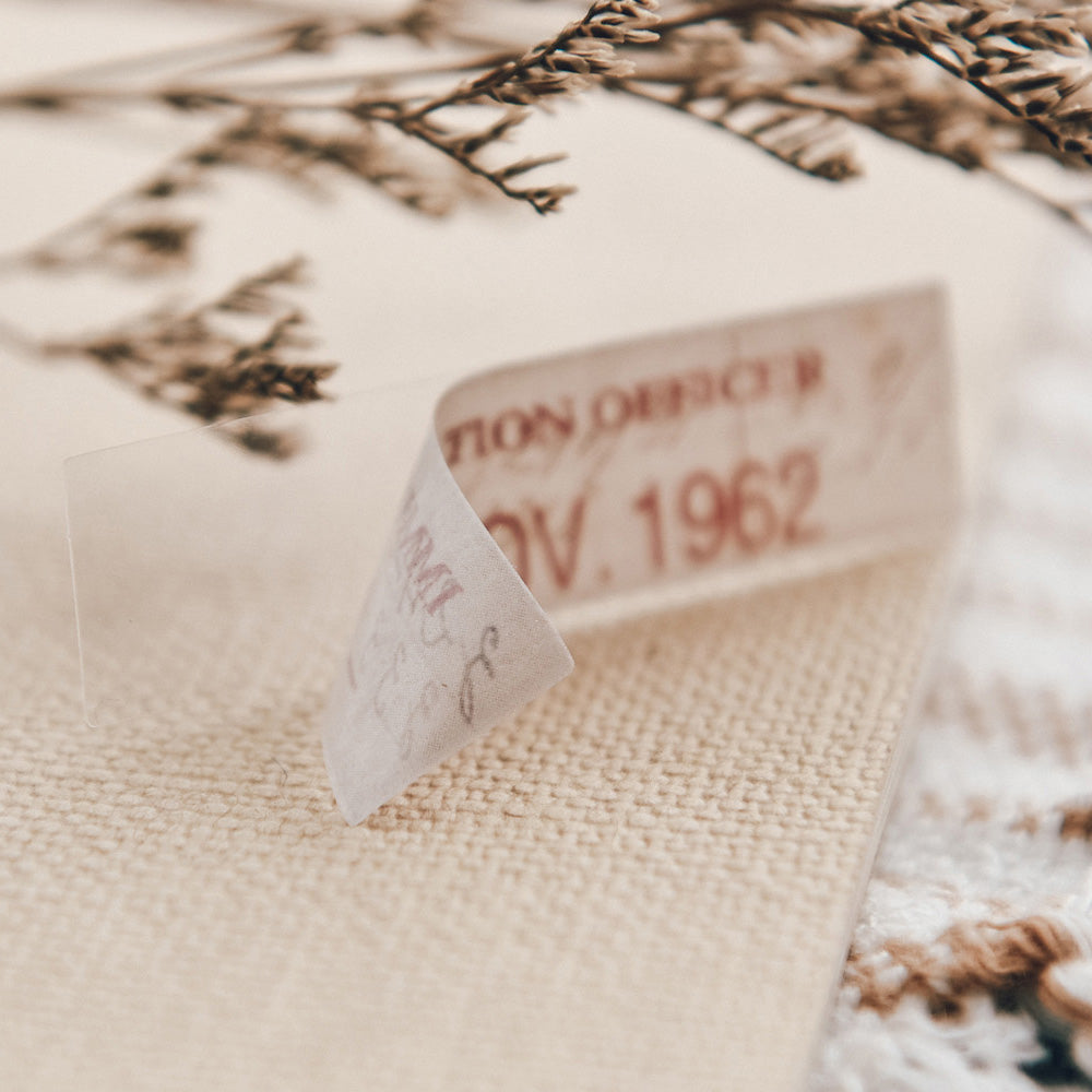 JU Vintage Label Washi-Aufkleber