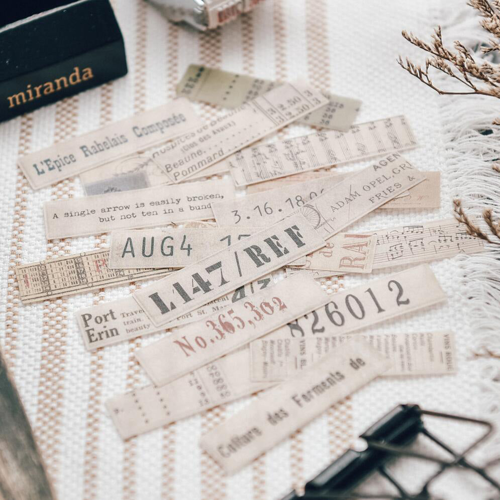 JU Vintage Label Washi-Aufkleber