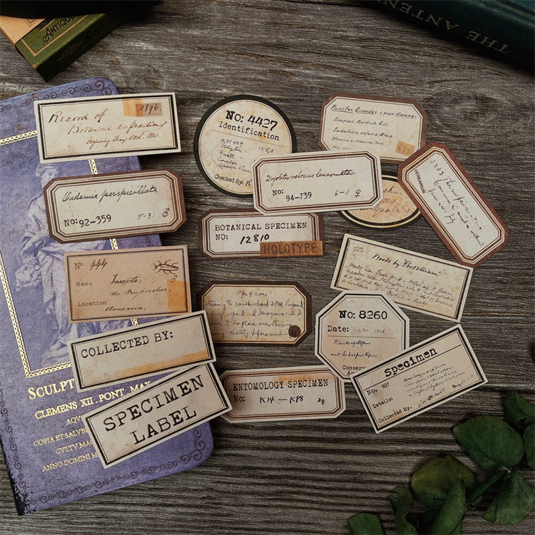 vintage scrapbook labels
