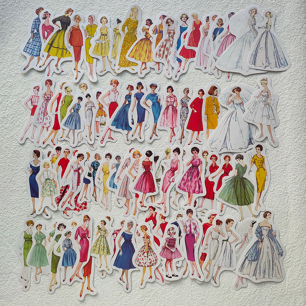 Fashoin Sticker TANGSHI Fashion Magazine Women Stickers 120PCS