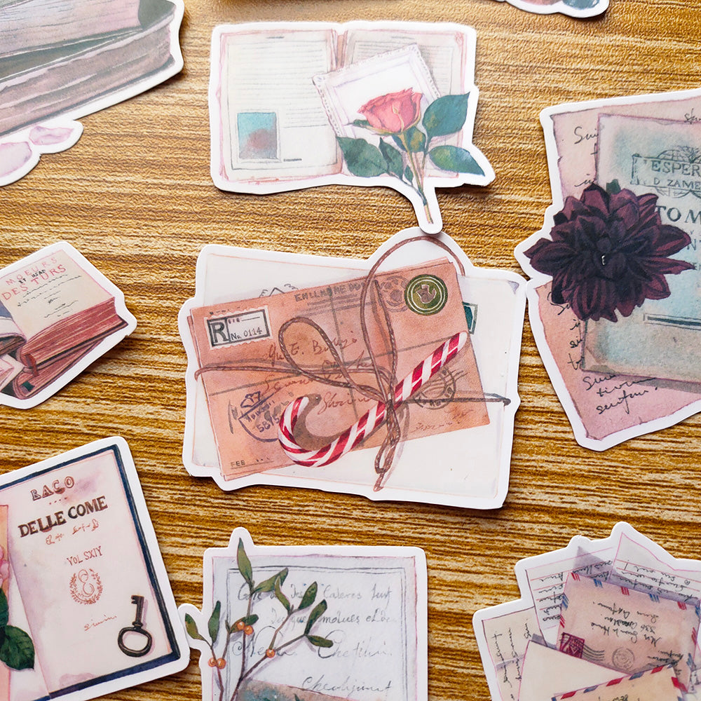 vintage mail letter sticker