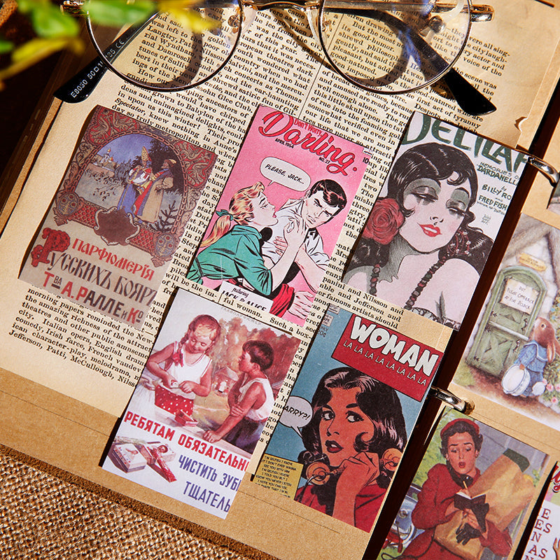 antique sticker book