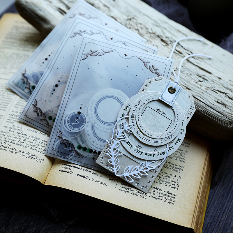 TZ Day After Day Circle Decorative Scrapbook Paper 33PCS