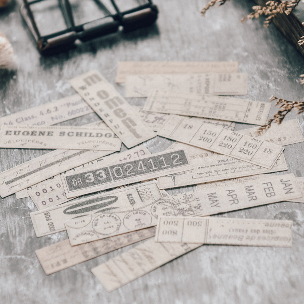 JU Vintage Label Washi-Aufkleber