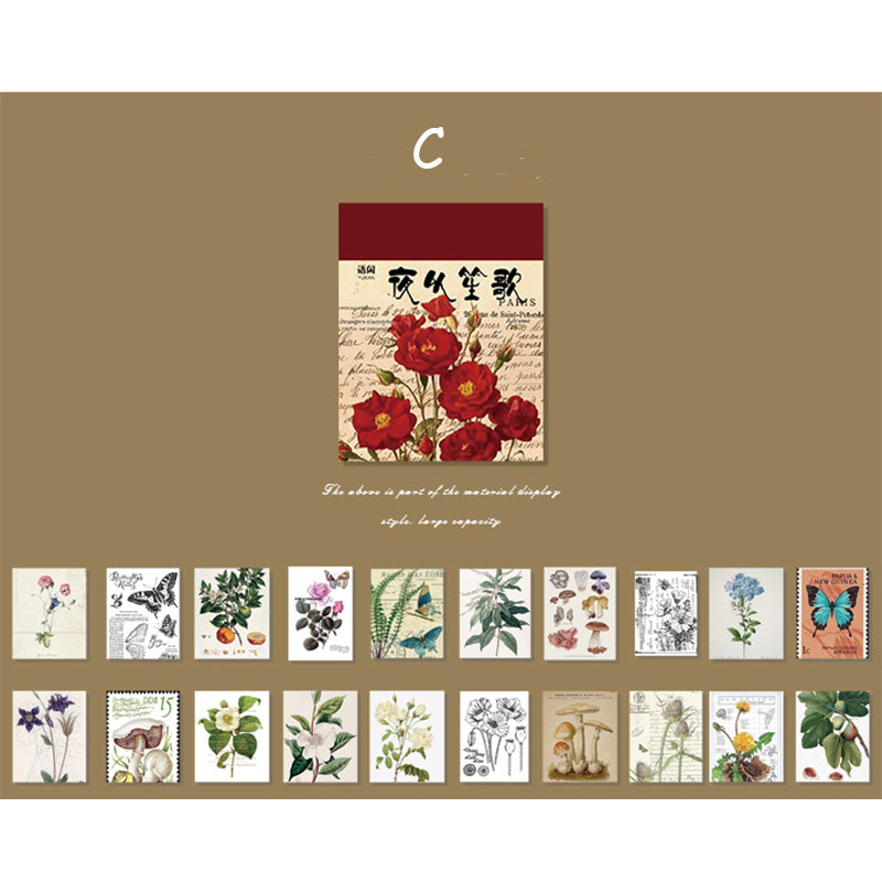 365 Mini juego de papel de diario de estilo vintage