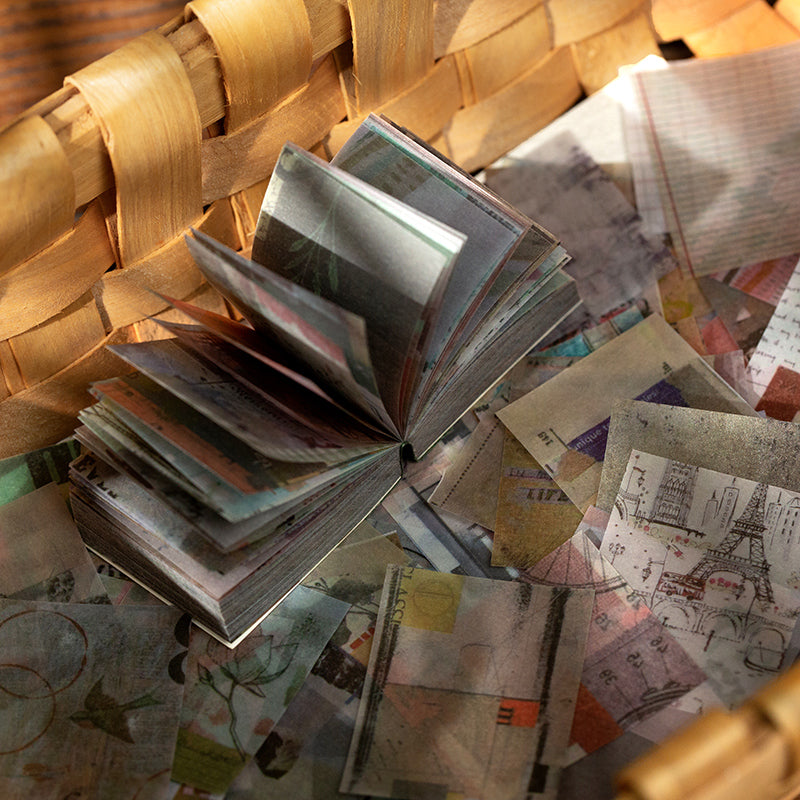 Translucent vintage patterned paper