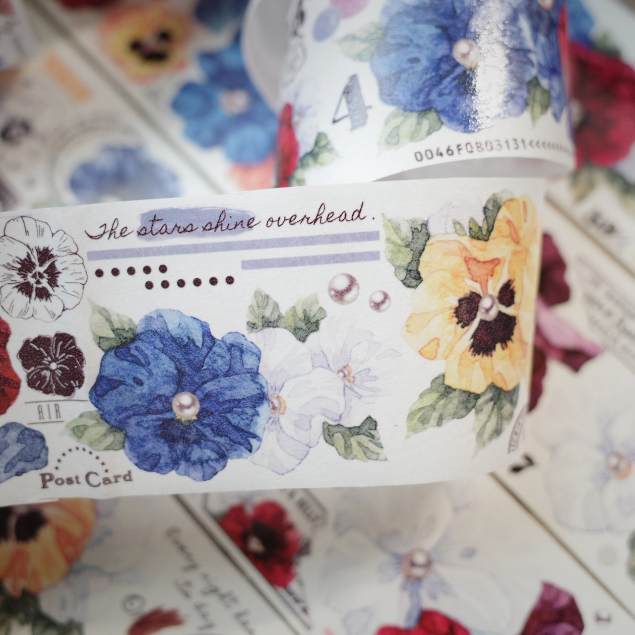 5cm*150cm Vintage Pansy Big Flower