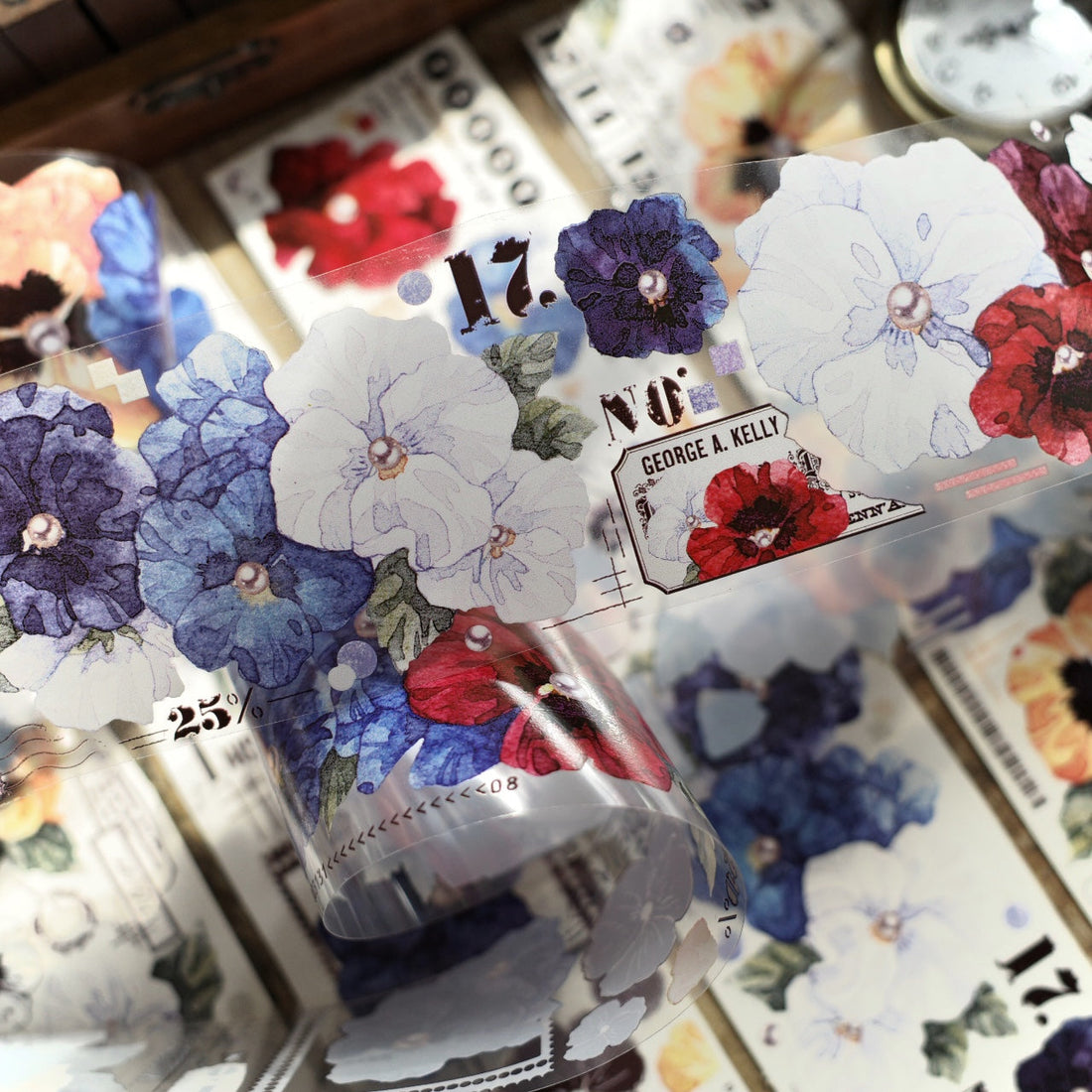 5cm*150cm Vintage Pansy Big Flower