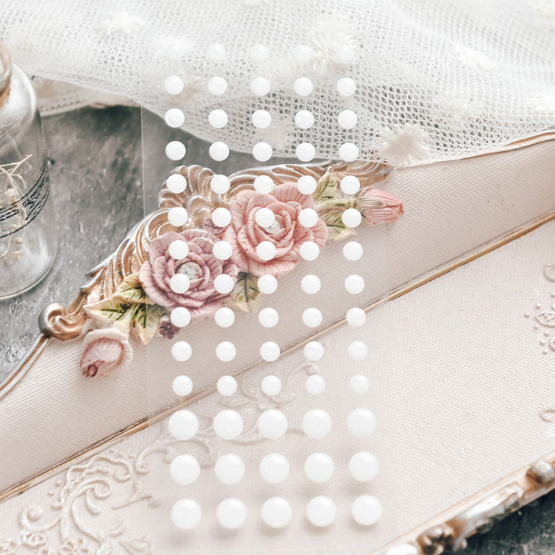 white dew drop stickers