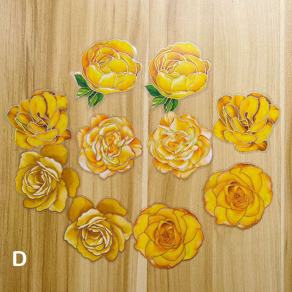 yellow flower stickers
